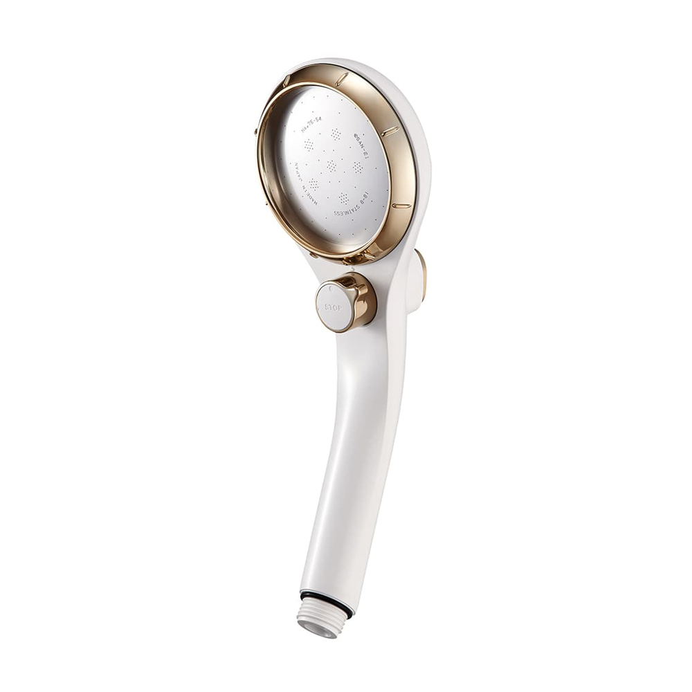 C73レア品✨ 金属製円形シャワーヘッド ドット模様 ゴールド C73レア品