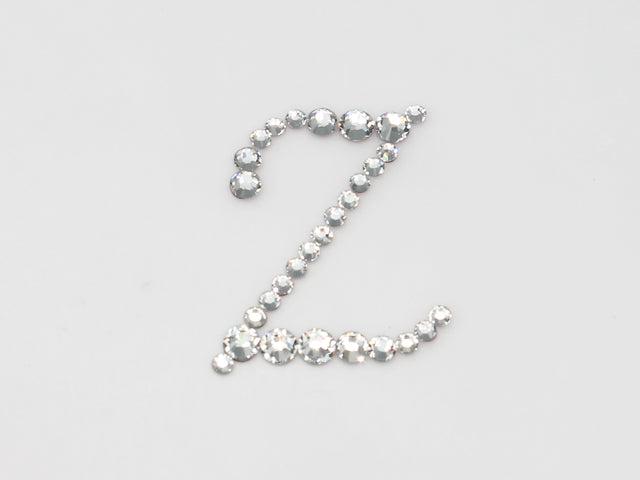 アルファベット[Z] 大文字 筆記体デコシート(Hotfix) クリスタル- 2