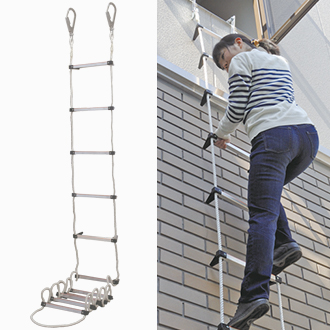 法人限定】サンコー タイタン 蛍光避難梯子APC−8．5型 【品番