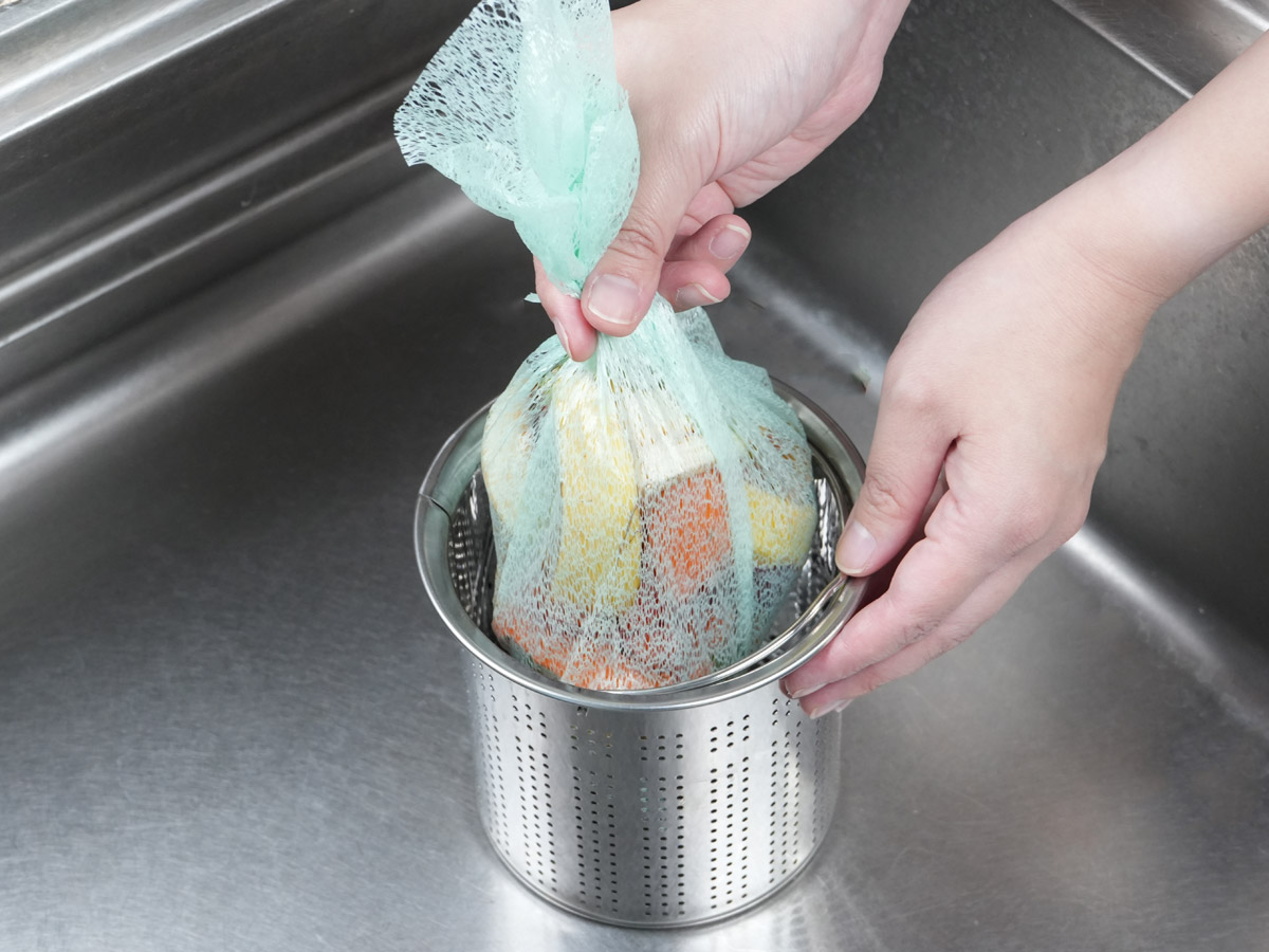 再生のびーるソフト水切り袋 兼用 緑 50枚 | サニパック