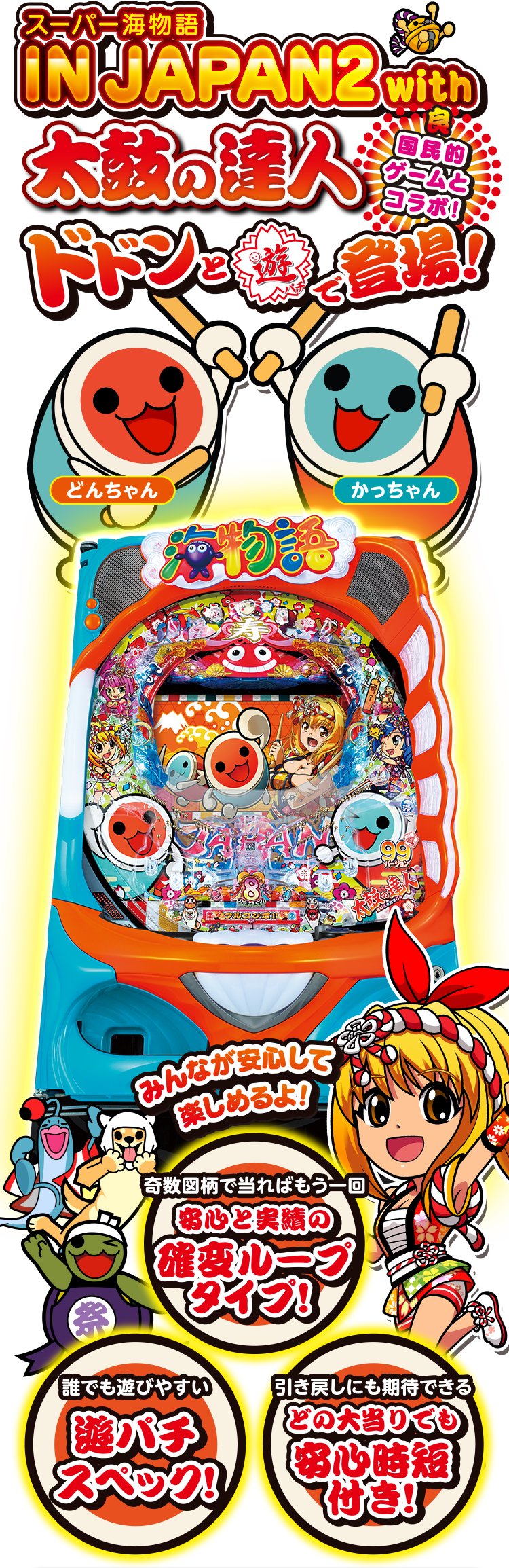 SANYO：PAスーパー海物語 IN JAPAN2 with 太鼓の達人