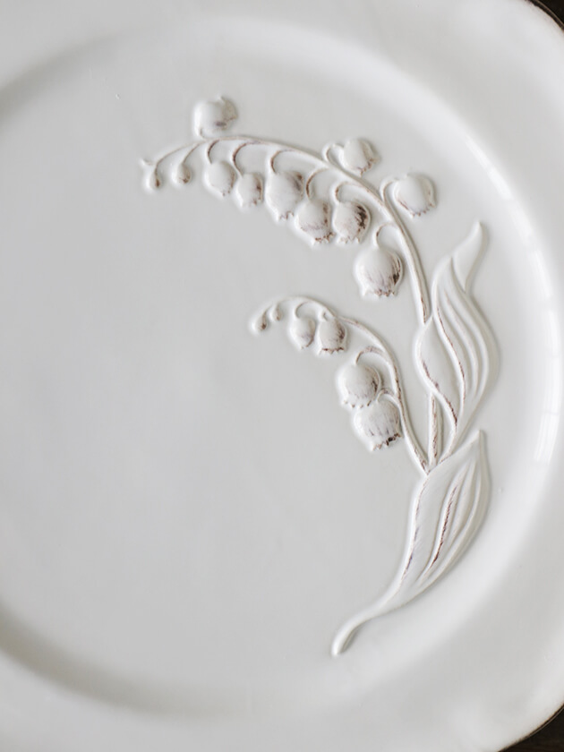 希少！鈴蘭デザインのヴィンテージプレート／イタリア製 希少！鈴蘭