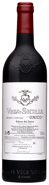 Vega Sicilia Ribera del Duero Unico Reserva Especial 2012 750ml