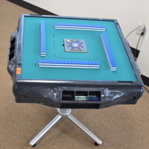 点数表示付】全自動麻雀卓アモスヴィエラ グレー【送料無料】※納期応