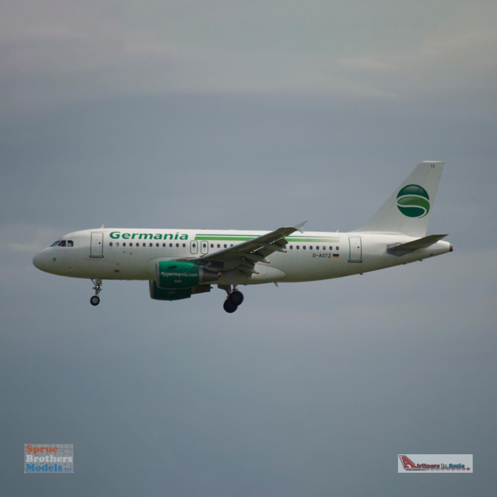 AVT063 AviationTag Airbus A319 (Germania) Reg #D-ASTZ White