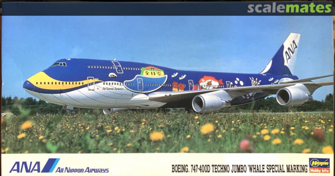 ANA Boeing 747-400D Techno Jumbo “Whale Special Marking”, Hasegawa