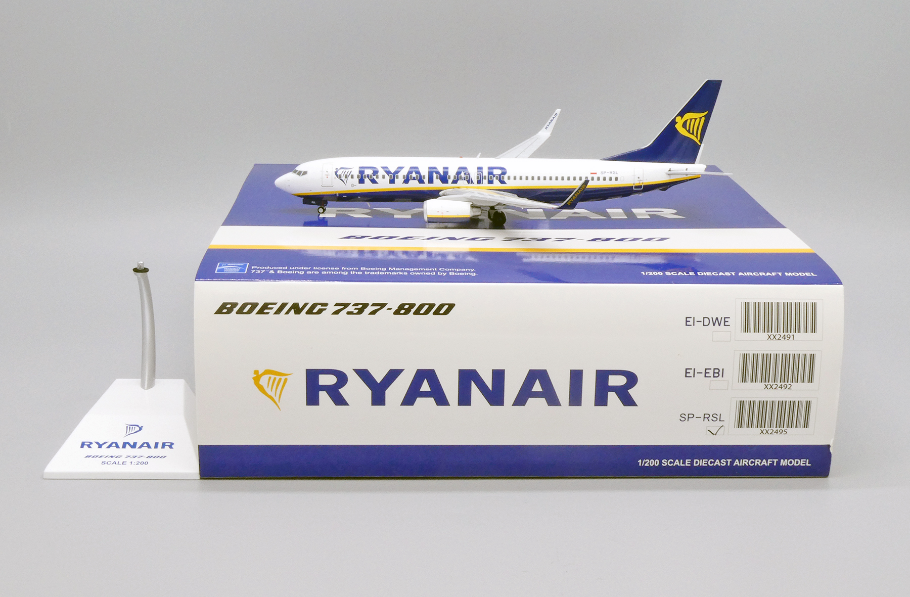 ScaleModelStore.com :: JC Wings 1:200 - XX2495 - Ryanair Sun