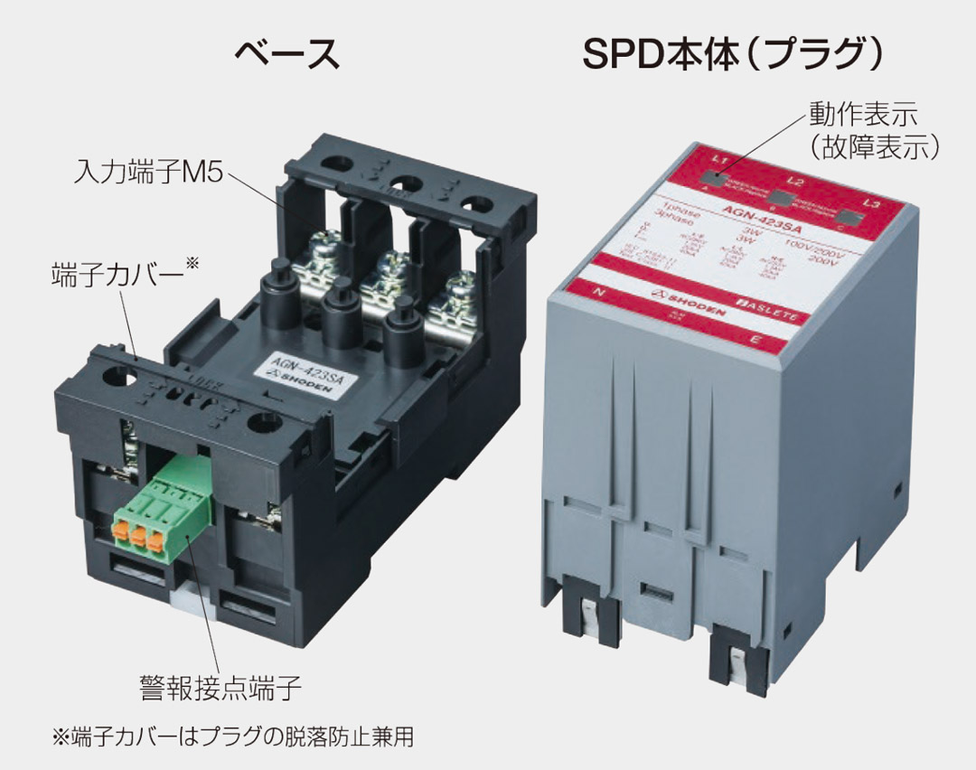 SHODEN AGN-421SA サージ保護装置 10個 AGN-4シリーズ｜電源用SPD