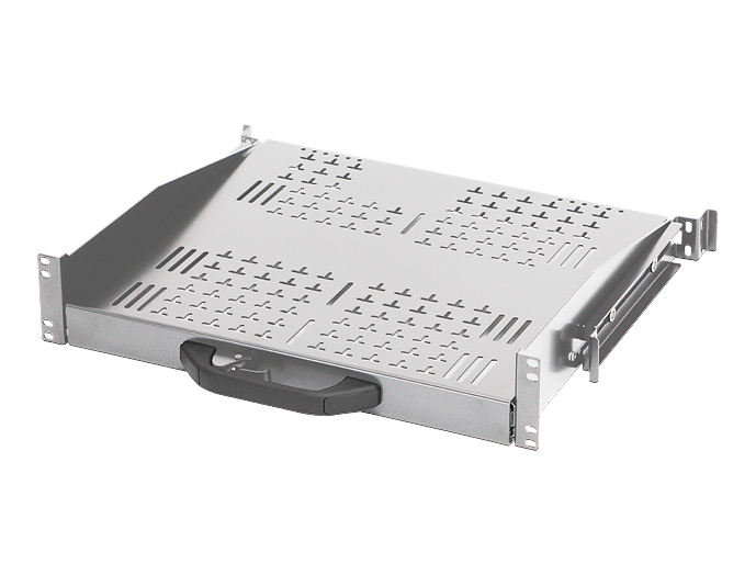 ストッパー付スライド棚 RASSH シリーズ RASSH-400WG｜19インチラック