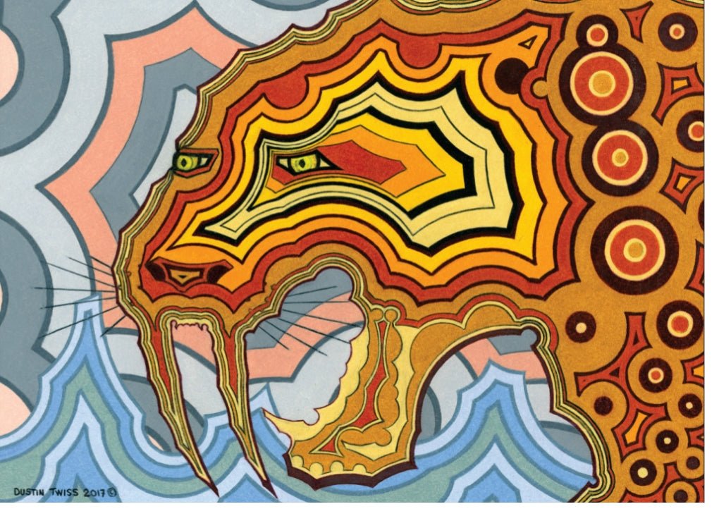 Giclée Prints & Notecards - Saburn Cat – Seven Fires Art