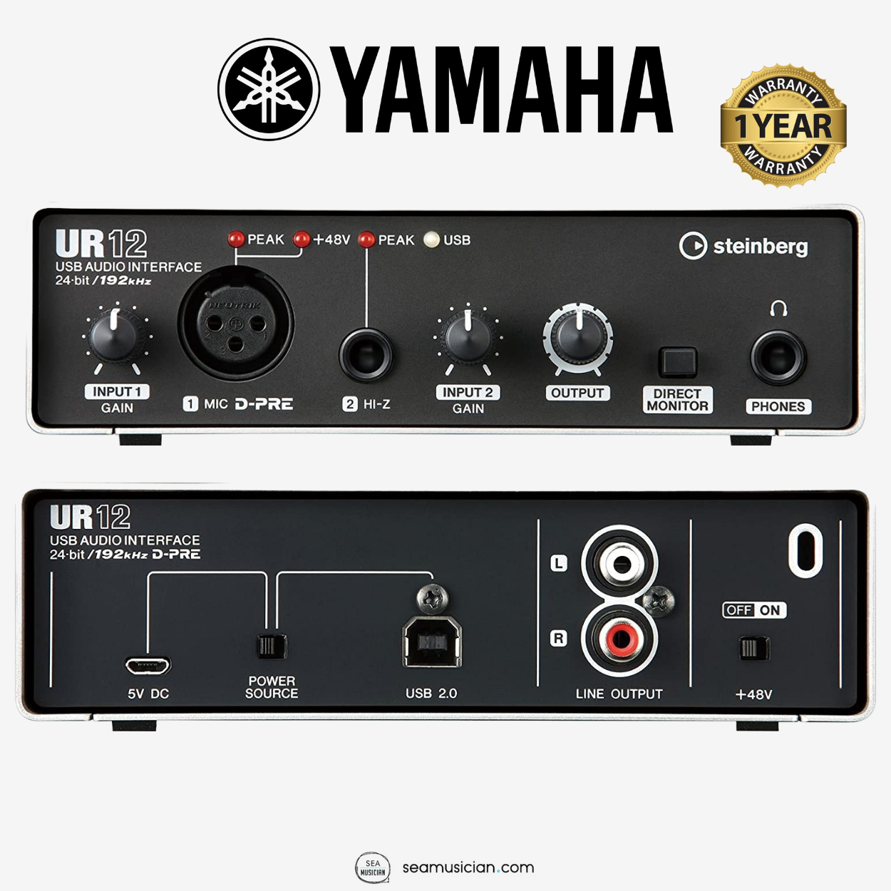 Yamaha UR12 MK2 オーディオインターフェイス Amazon.co.jp: Steinberg