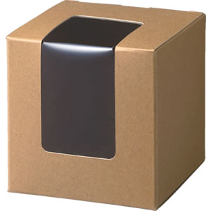 キューブカートン クラフト 窓付: 中箱・カートン｜包装資材・梱包資材