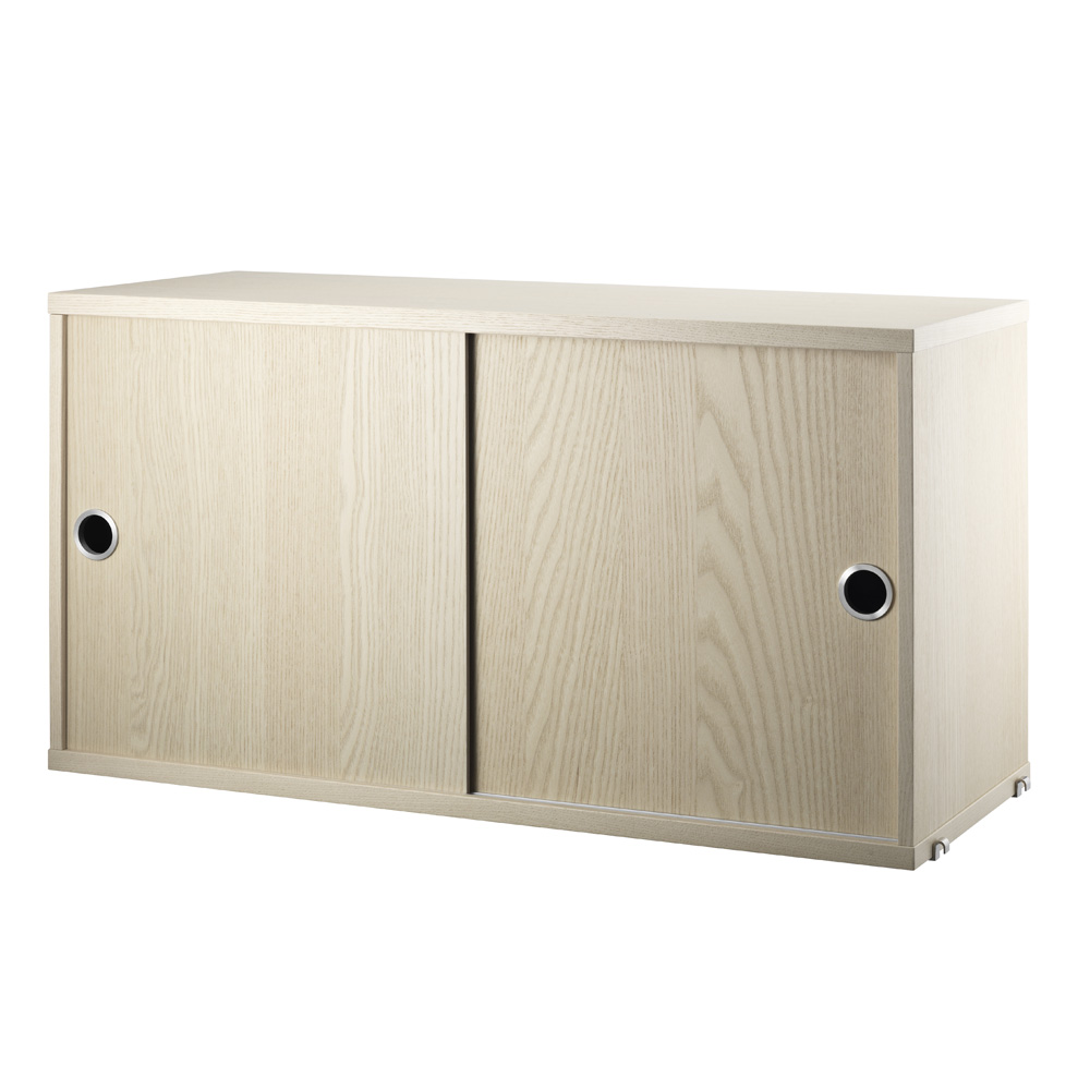 キャビネット W78×D30×H42cm / ウッドString Furniture（ストリング