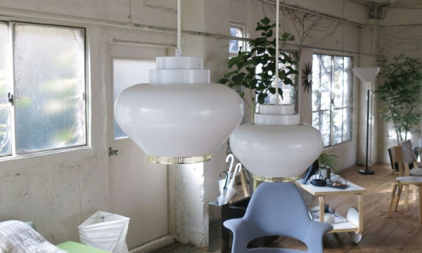 A333 ペンダントライト カブ / ホワイト×ブラスArtek（アルテック