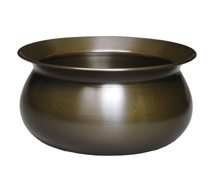 茶道具 唐銅 砂張色 捻梅水指 金谷浄雲