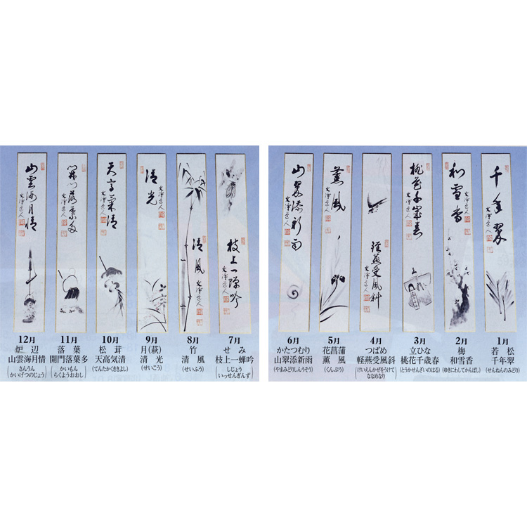 掛軸 西部文浄 申 画賛 共箱 猿 干支 茶掛 茶道具 茶の湯 1-26 掛軸