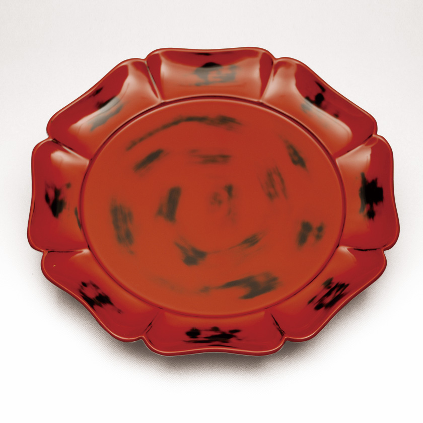 茶道具 菓子器（かしき） 干菓子盆 根来塗 輪花 塚本 規義 | 千年の