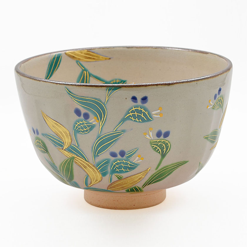 茶道具 抹茶茶碗（まっちゃちゃわん） 乾山写茶碗 紫露草 鈴木 一点