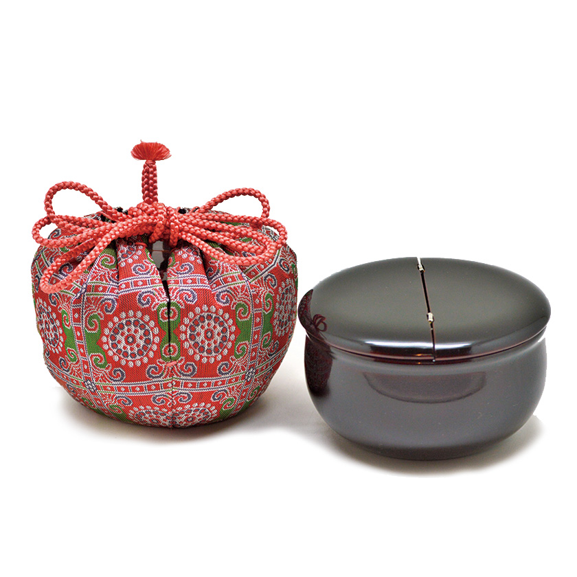 茶道具 唐木製 龍彫 八角香合 V 9507 茶道具 唐木製 龍彫 八角香合