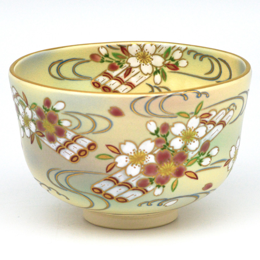 送料込【逢絢亭】茶道具 平茶碗 京焼 水車 楽焼 青楓 中村秋峰 吉村楽