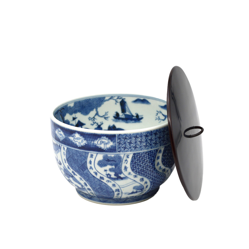 茶道具 水指（水差・みずさし） 景徳鎮 水指 祥瑞 腰捻 王 懐英 | 千年