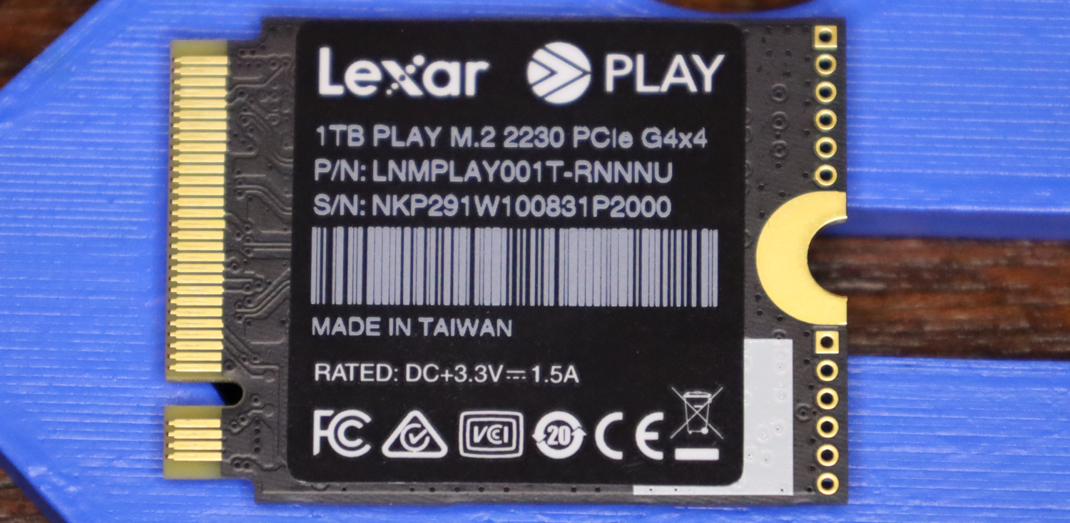 Lexar PLAY 1TB PCIe Gen4 2230 NVMe SSD Review - ServeTheHome