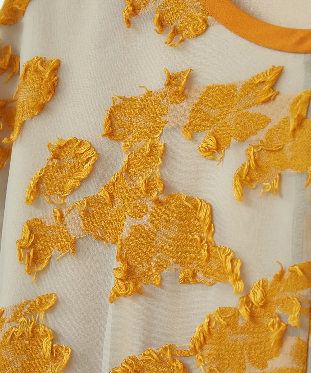 0サイズ】FLOW FLOWER JACQUARD ONE PIECE CLANE（クラネ）のレンタル