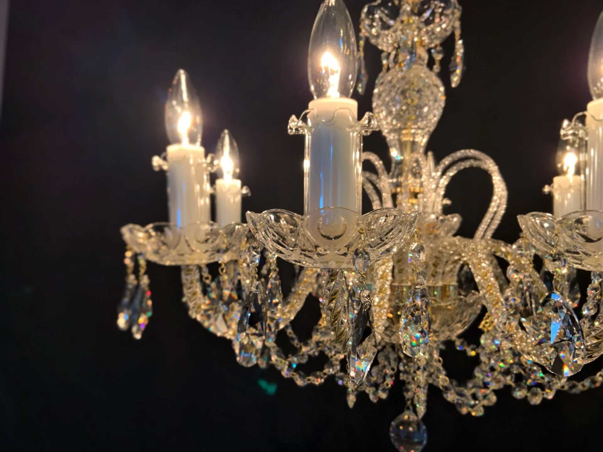 ペンちゃん 2台セット スワロフスキー クリスタル シャンデリア ペン