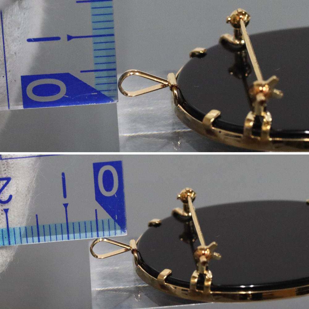 F.W. カメオブローチ ペンダントトップ 2種類のフレーム F.W. カメオ