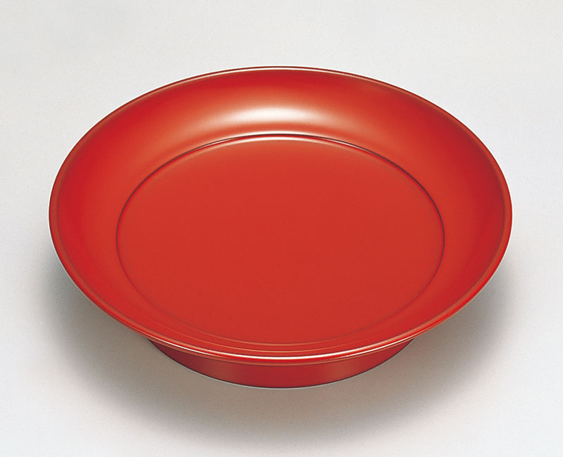 銘々皿お皿-古代朱 椿皿［5枚］ | 越前漆器粂治郎