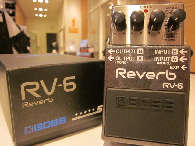 エフェクター入荷】SHIMMERモードを搭載したリバーブBOSS「RV6