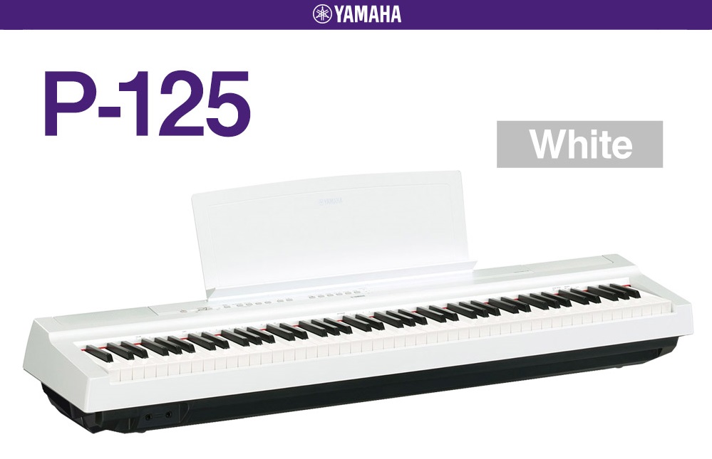 ☆ヤマハ 電子ピアノ☆P-125 ホワイト YAMAHA 2022年製 Amazon