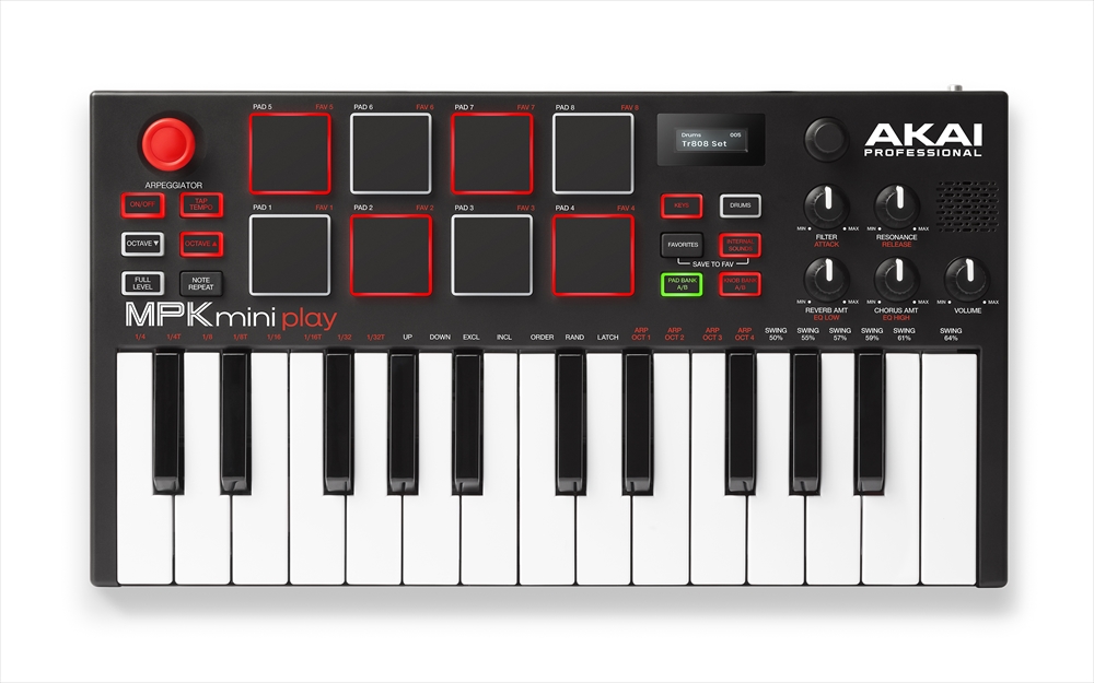 MIDIキーボード】人気商品 AKAI MPK Mini Playが再入荷しました