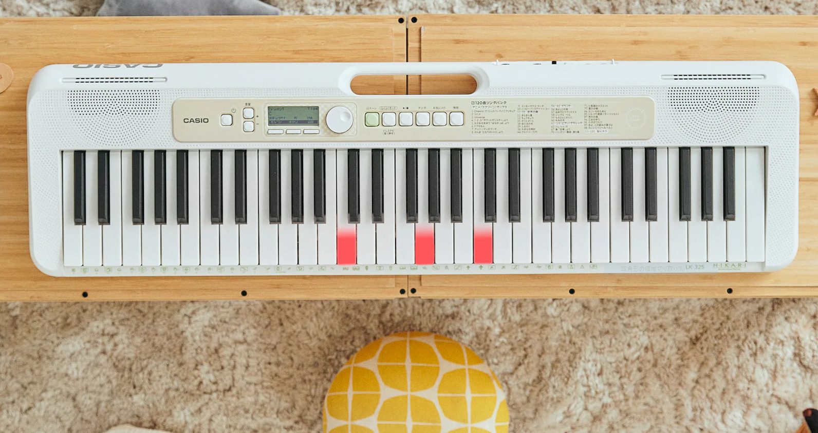 キーボード】CASIO LK-325/光ナビゲーション店頭展示中です♪｜島村