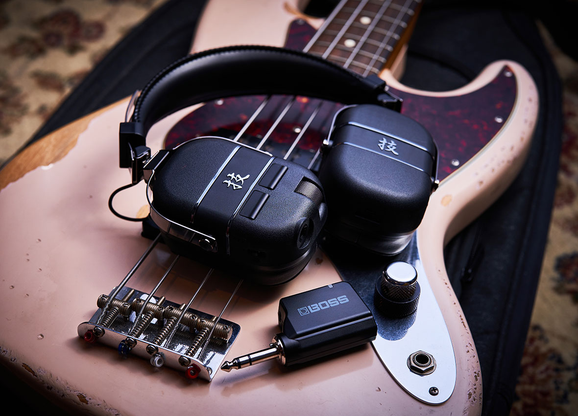 ベース用ワイヤレスヘッドフォン】「BOSS WAZA-AIR BASS」 在庫ござい