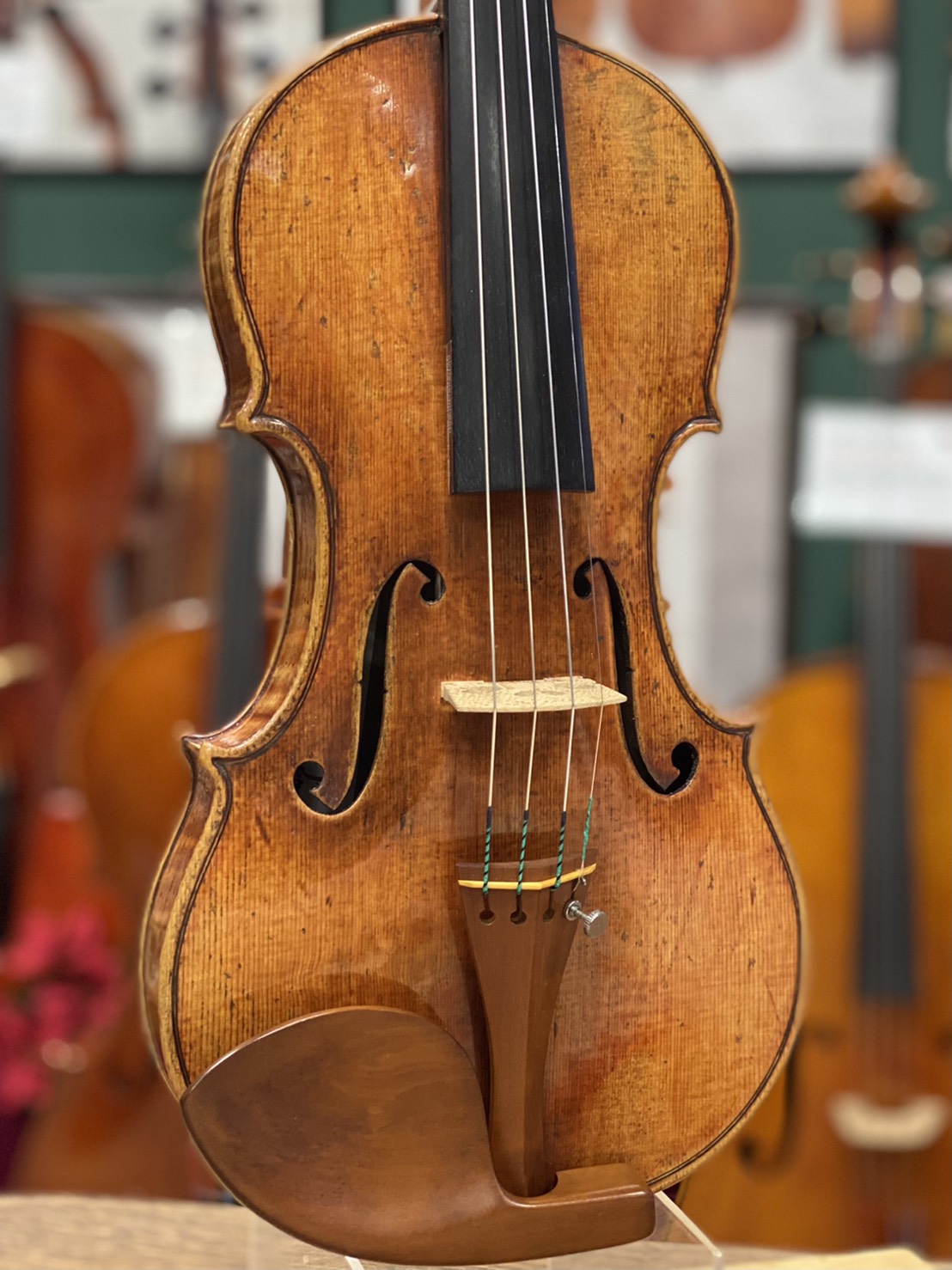 クローソン ヴィオラ顎当て ガルネリ型(ローズ) CROWSON 4/4