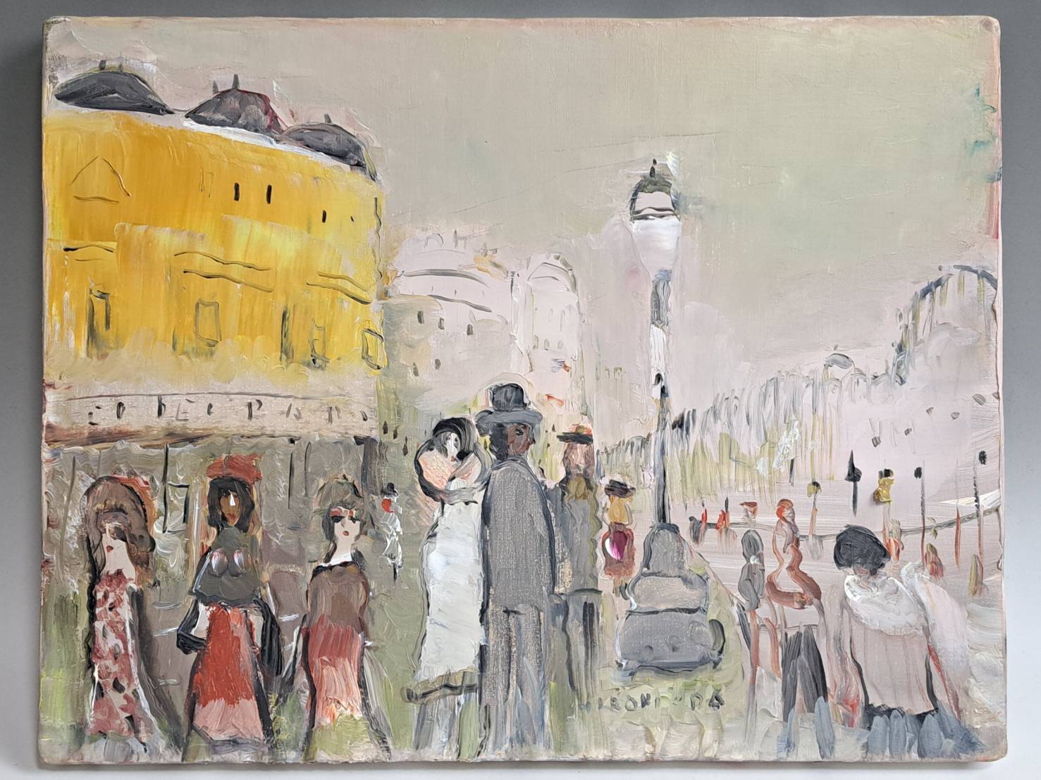 織田広喜（織田廣喜？）油彩画 8号【シャンゼリゼリゼの風景】