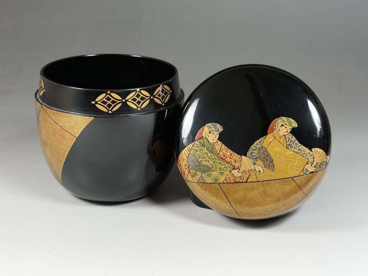 宗徧流 8代家元 山田宗有 扇子 一后一兆 棗 /