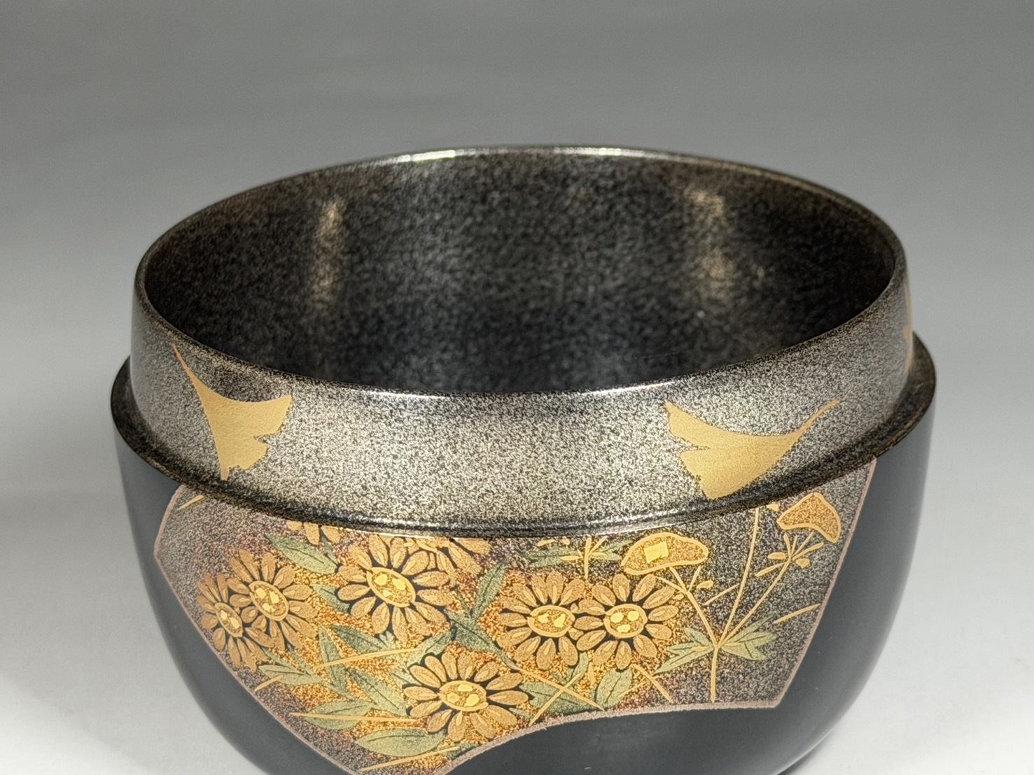 一后一兆 作 秋景蒔絵 平棗 内銀 二重箱 | 新栄堂