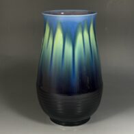 韓国人間文化財 柳海剛(柳根瀅)「高麗青磁草花文様辰砂象嵌大型梅瓶