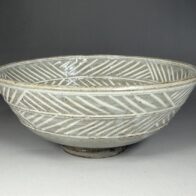 人間国宝 清水卯一 青瓷茶碗 二重箱 茶道具 | 新栄堂