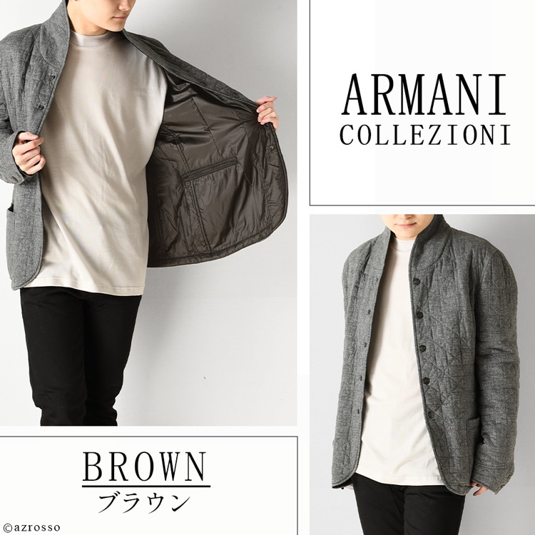 キルティングジャケット リバーシブル ダウン アルマーニ
