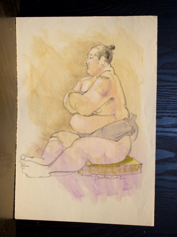 相撲画家 松岡リン ドローイング リン・スターム・レビィ リン 松岡