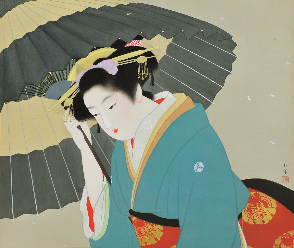 上村松園の美人画―《雪》 | SHINWA AUCTION ブログ