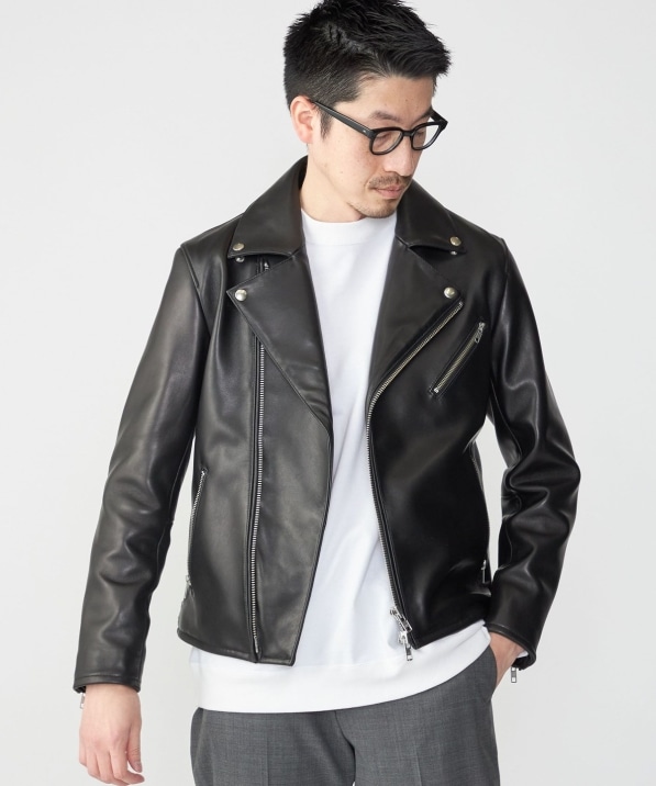 ライダース L LOVELESS】ラブレス レザーシングルライダース