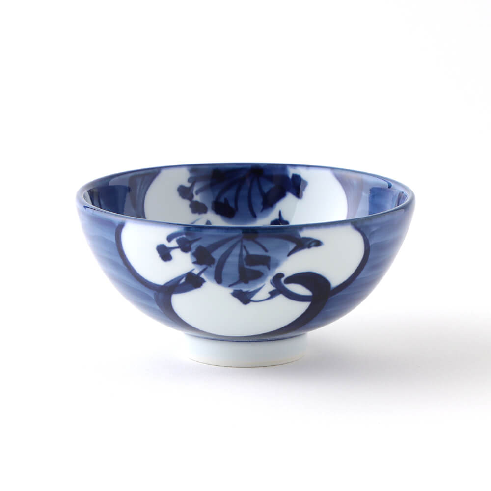 3月 開窯百年記念 利昇窯 茶碗 染付桃華絵 3月 開窯百年記念 利昇窯