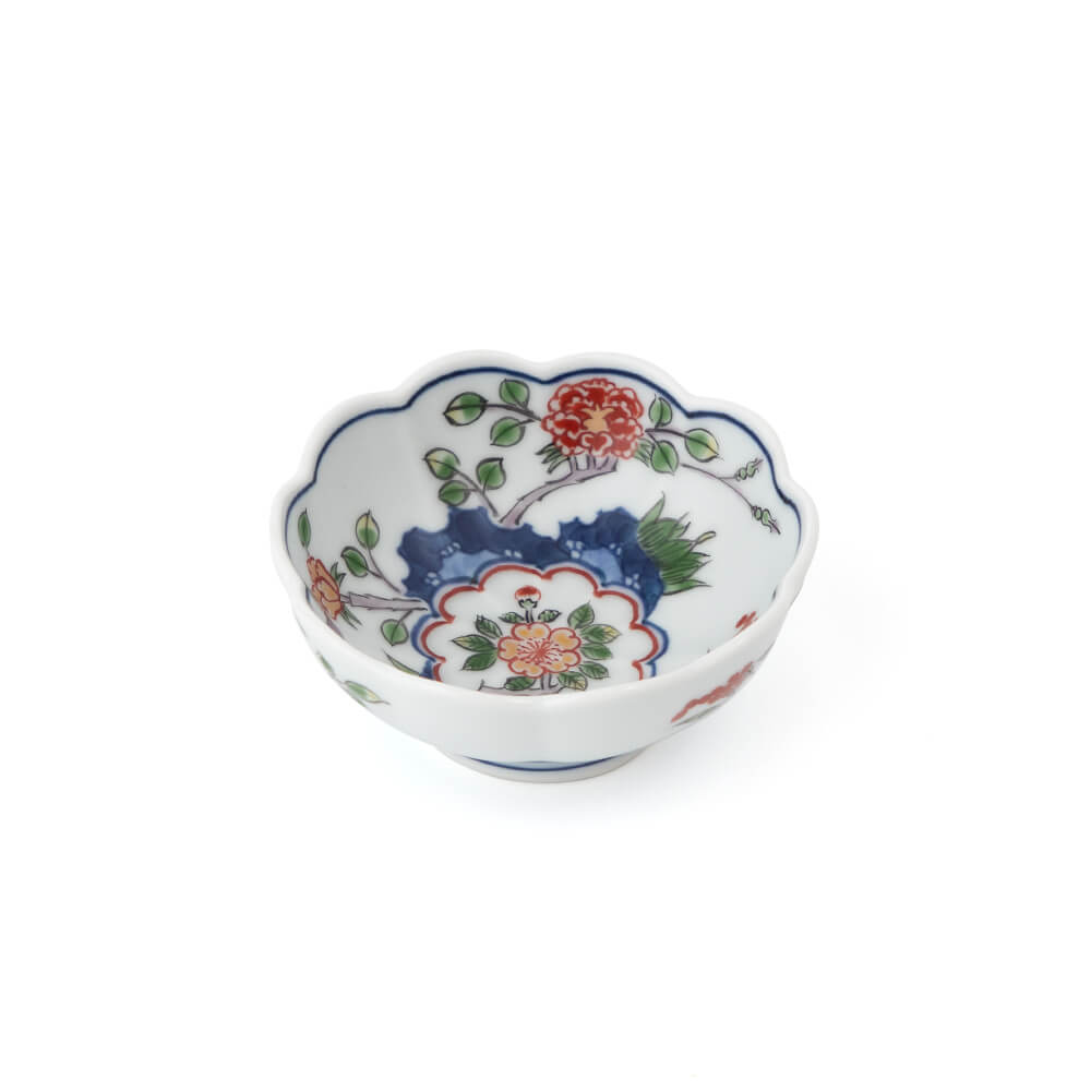 染錦草花文 小皿 ｜ 有田焼の源右衛門窯公式オンラインショップ