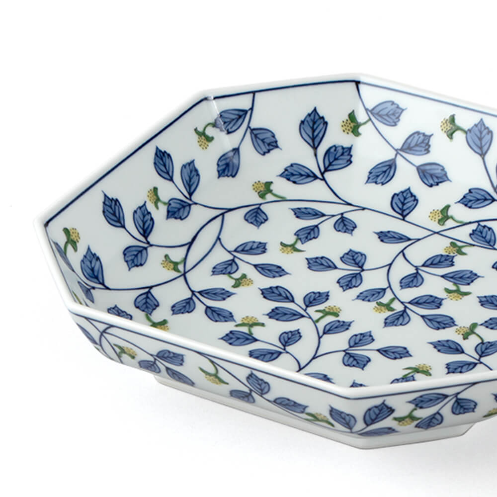 染錦苺絵 (黄) 方皿 ｜ 有田焼の源右衛門窯公式オンラインショップ