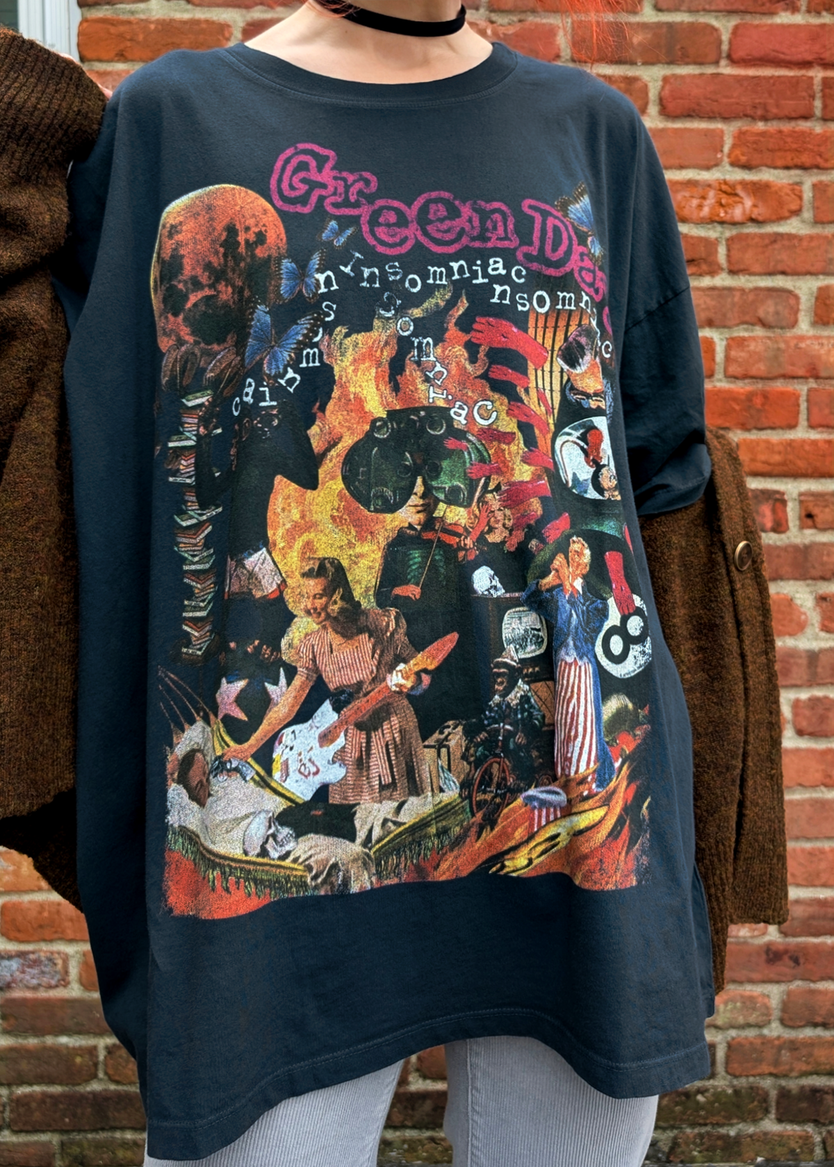 Green Day Insomniac Tour '95 One Size tee by Daydreamer LA – Black