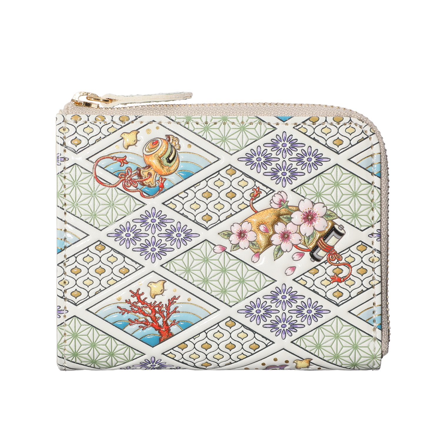 浅草文庫 L字ミニ財布 オファー ぽけもんはるなつあきふゆ 浅草文庫 L